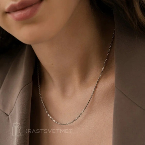 Цепь из серебра 925, плетение «Панцирь»